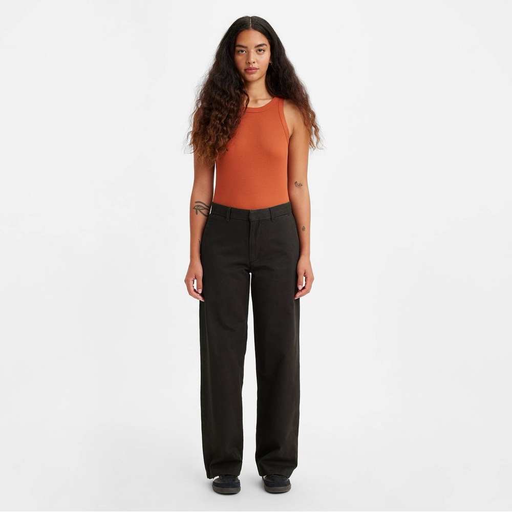 Levi's BAGGY TROUSER PANTS black sz 25 ( 25x29) nwt